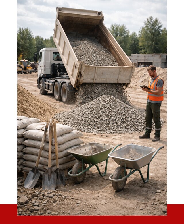 Доставка нерудных материалов в Алексеевке от 1215 руб. | ПРОНЕРУДЛкв