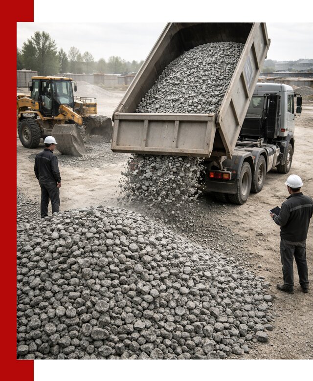 Доставка гранитного щебня фракции 20-40 в Алексеевке