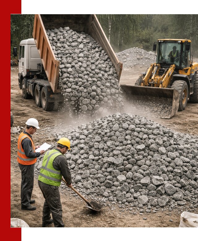 Гранитный щебень фракция 70-150 доставка в Алексеевке