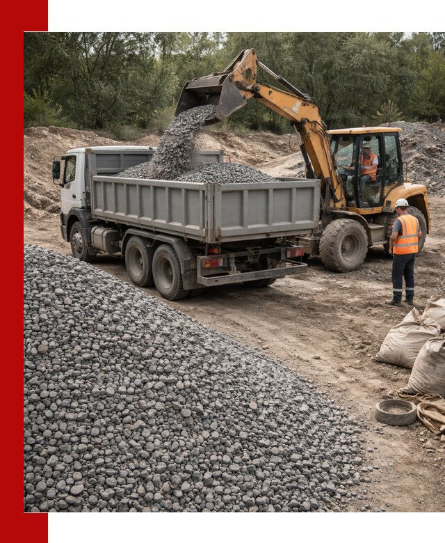 Доставка гравийного щебня в Алексеевке оптом и в розницу