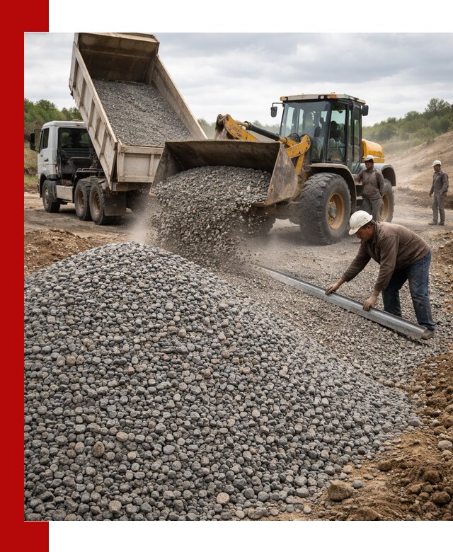 Гравийный щебень фракция 5-20 с доставкой в Алексеевке
