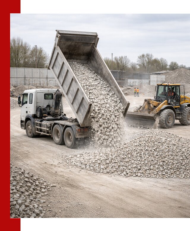 Доставка и продажа известнякового щебня в Алексеевке