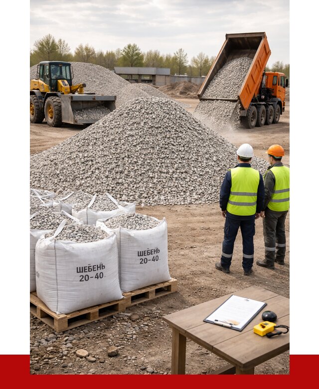 Известняковый щебень 20-40 в Алексеевке от 2126 р. ПРОНЕРУДЛкв