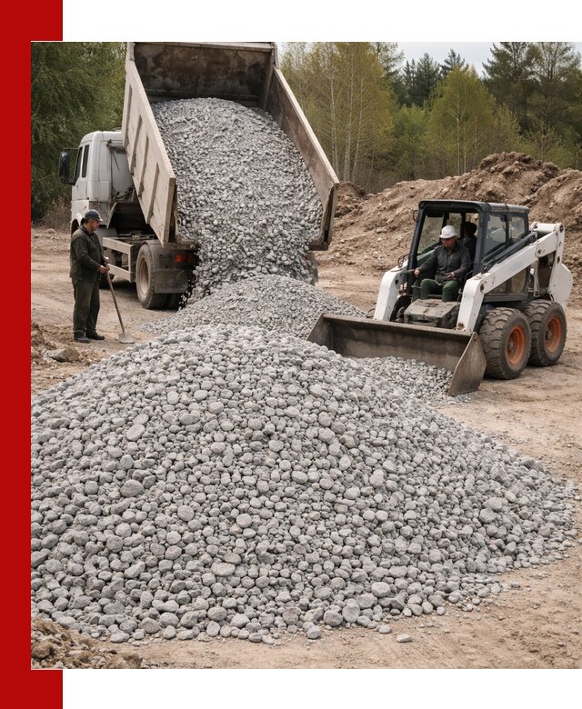 Доставка доломитового щебня в Алексеевке напрямую от карьера