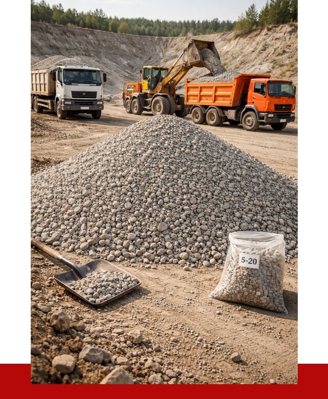 Доломитовый щебень фр. 5-20 в Алексеевке от 4252 р. | ПРОНЕРУДЛкв