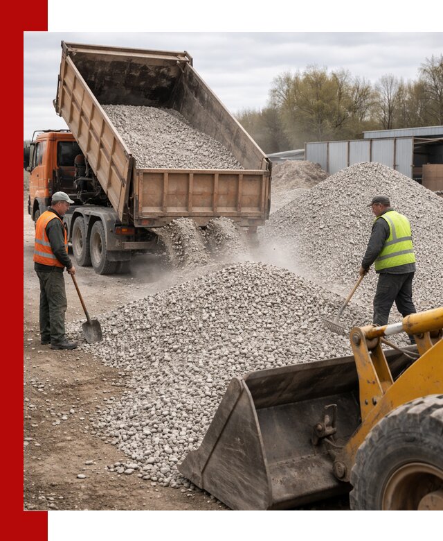 Доломитовый щебень фракции 5-20 с доставкой в Алексеевке