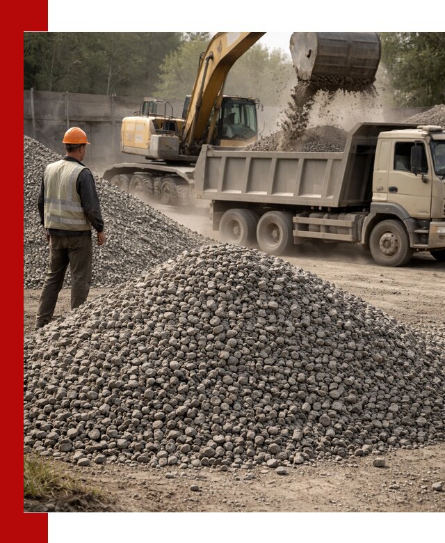 Шлаковый щебень фракция 5-20 с доставкой в Алексеевке