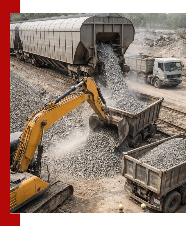 Доставка железнодорожного щебня в Алексеевке крупными партиями быстрого отгруза