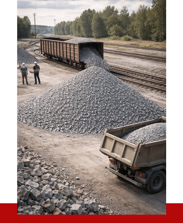 Железнодорожный щебень 20-60 в Алексеевке от 1721 р. | ПРОНЕРУДЛкв