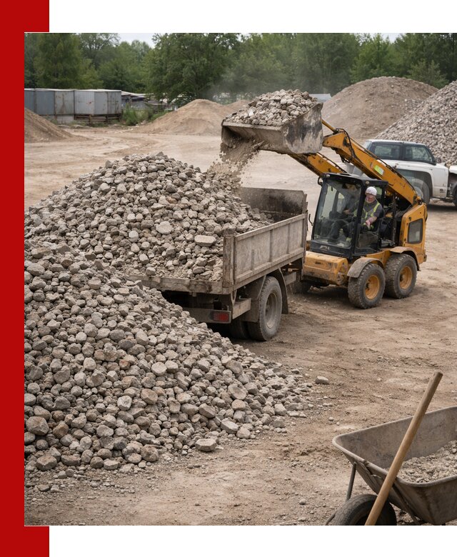 Доставка вторичного щебня в Алексеевке для строительных работ