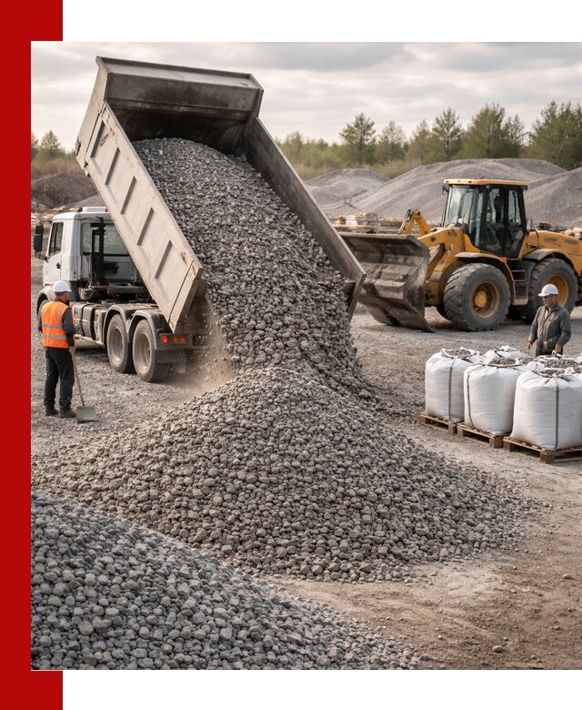 Бетонный щебень фракция 5–20 с доставкой в Алексеевке