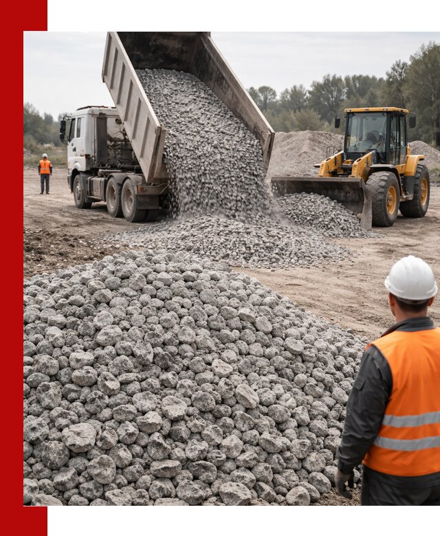 Доставка бетонного щебня фракции 20-40 в Алексеевке