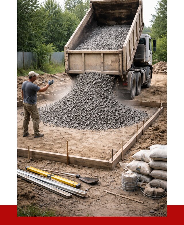 Купить щебень для фундамента в Алексеевке от 4556 р. | ПРОНЕРУДЛкв