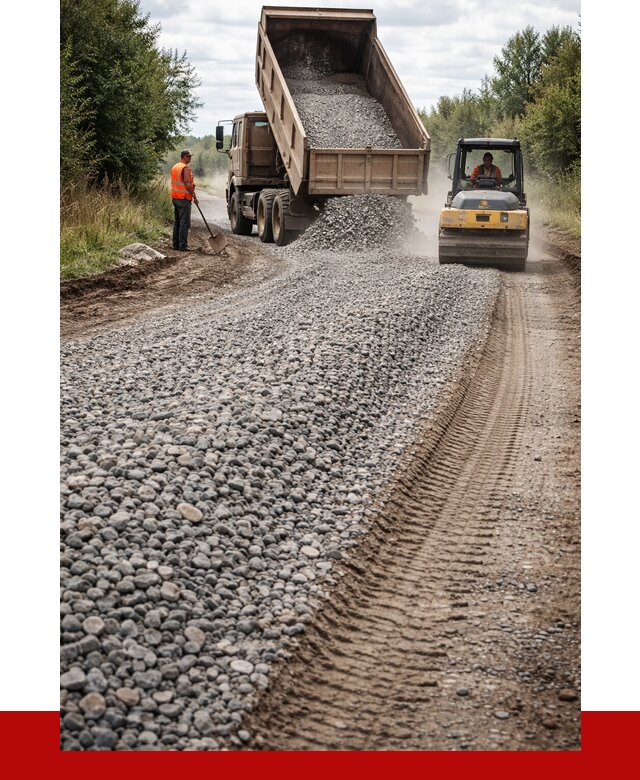 Щебень для отсыпки дороги в Алексеевке от 2733 р. ПРОНЕРУДЛкв