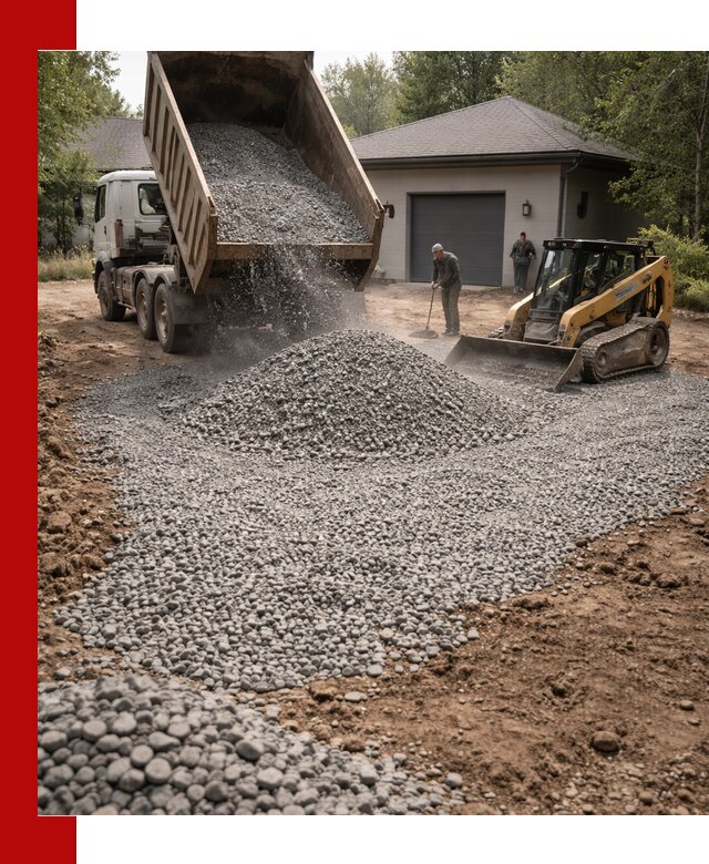 Щебень для парковки в Алексеевке: доставка и укладка качественного материала