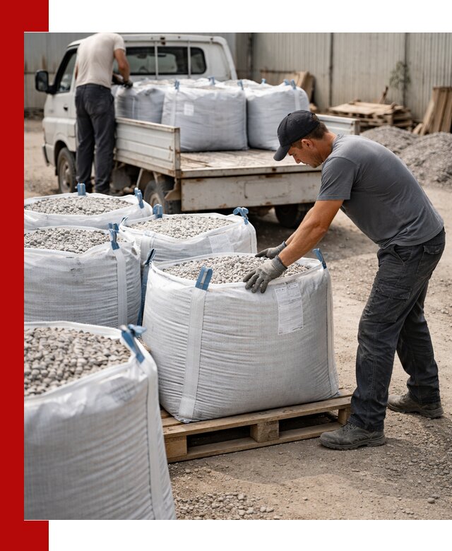 Доставка щебня в мешках по выгодным ценам в Алексеевке