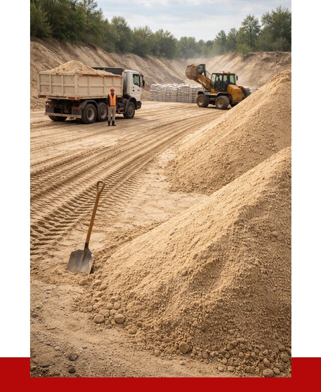 Карьерный песок мелкозернистый в Алексеевке от 9112 р. | ПРОНЕРУДЛкв