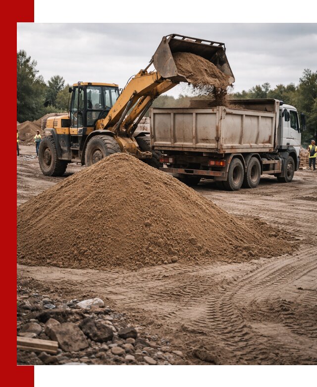 Доставка речного песка навалом в Алексеевке быстро и выгодно