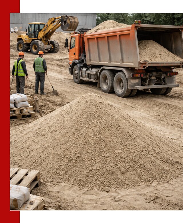 Доставка и продажа мытого речного песка в Алексеевке