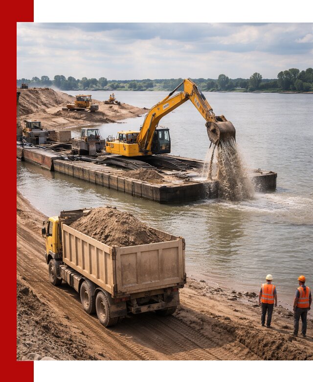 Намывной песок с доставкой в Алексеевке оптом и в розницу