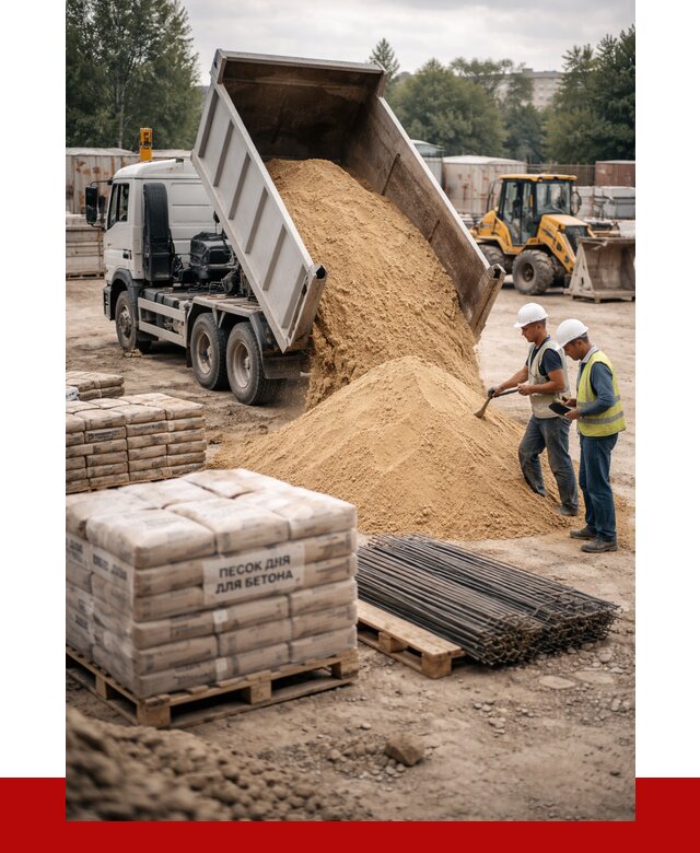 Песок для бетона в Алексеевке от 2531 р. с доставкой, ПРОНЕРУДЛкв