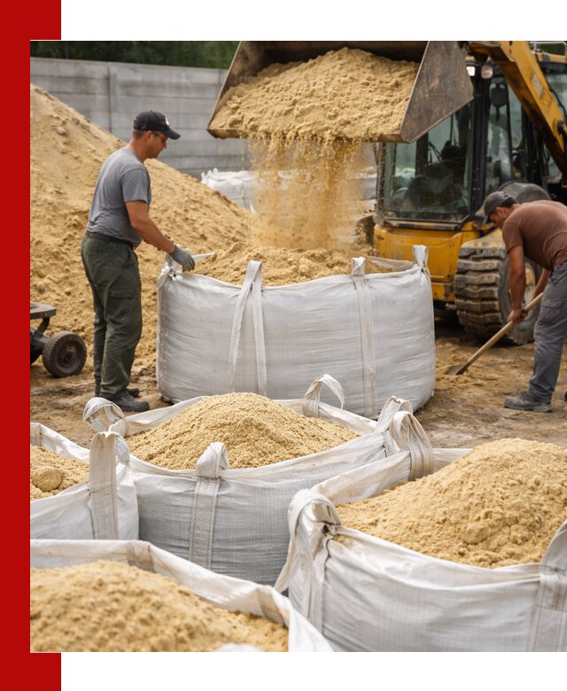 Поставка качественного песка для кладки в Алексеевке