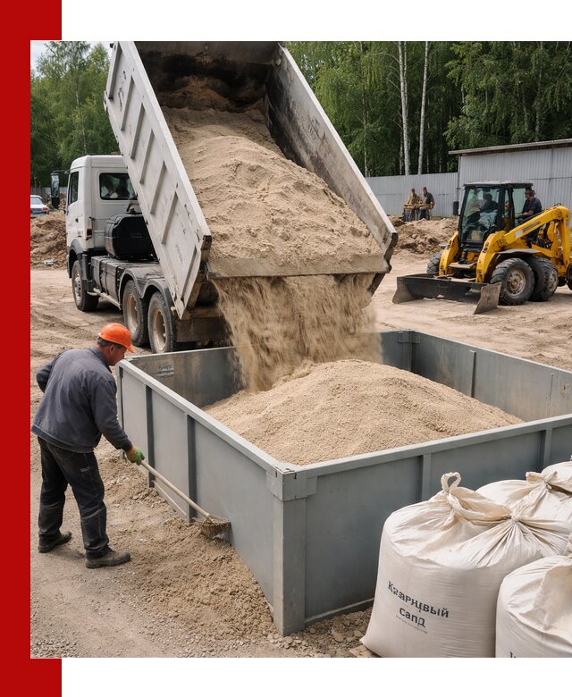 Кварцевый песок для фильтра в Алексеевке — доставка и качество