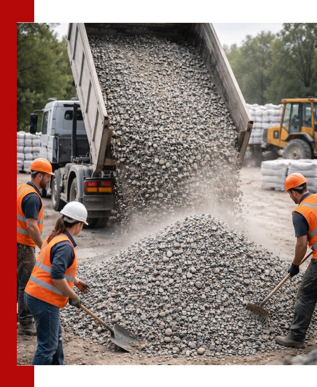 Доставка гравия и камня в Алексеевке оптом и в розницу