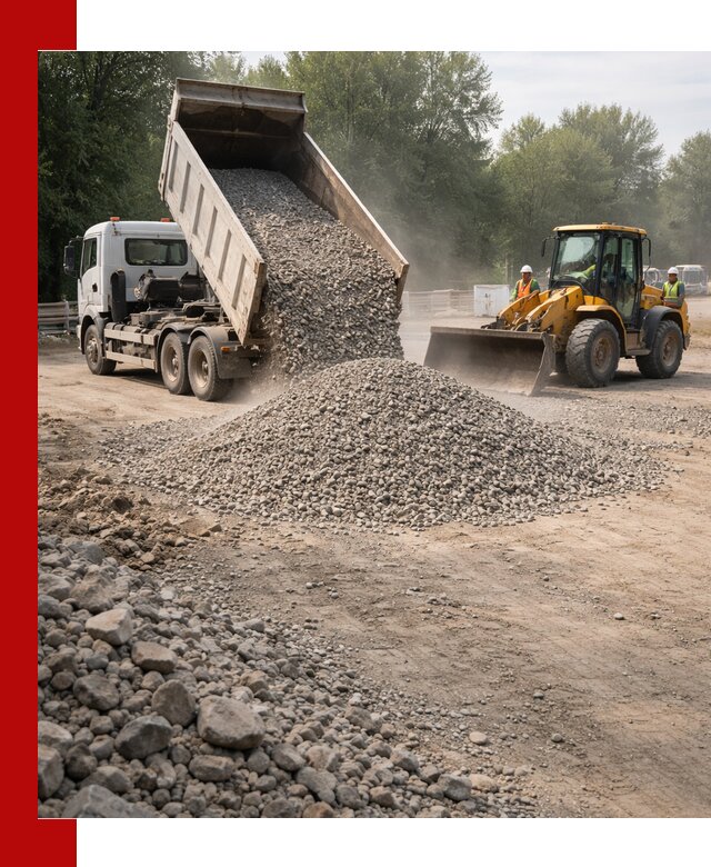 Гравий фракция 5–20 доставка в Алексеевке оптом и в розницу