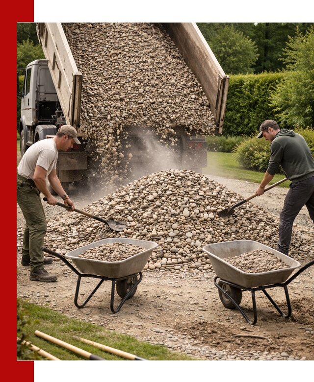 Доставка и продажа декоративной гальки в Алексеевке