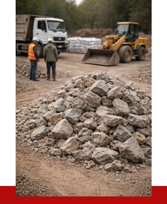 Купить бутовый камень с доставкой в Алексеевке от 2329 р. | ПРОНЕРУДЛкв