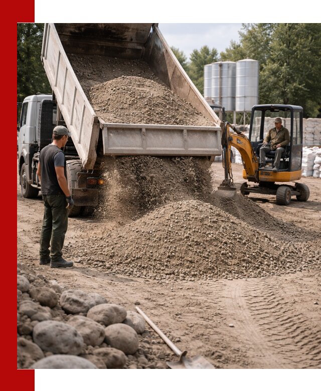 Доставка ПГС С3 в Алексеевке самосвалами и миксерами