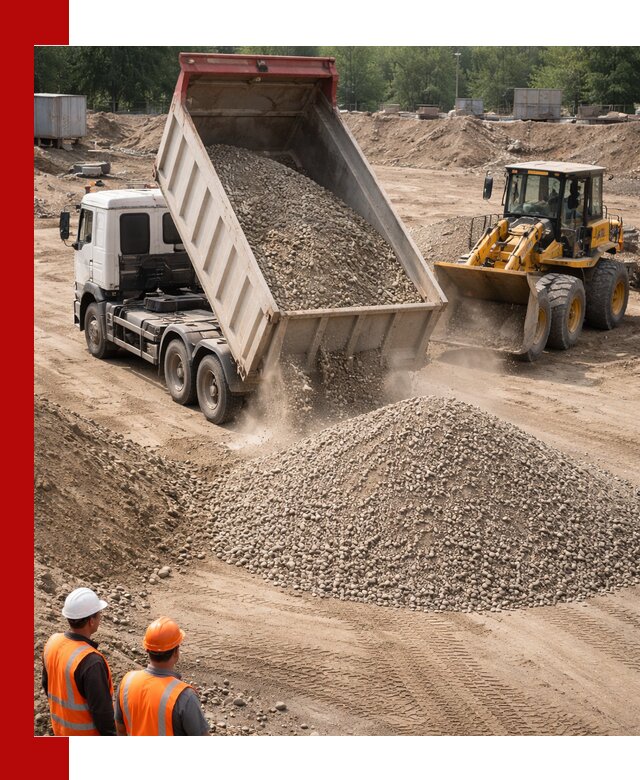 Щебень с песком (ЩГПС С2) с доставкой в Алексеевке