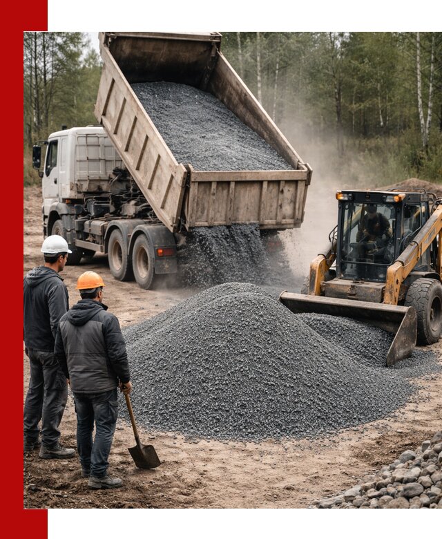 Гранитный отсев 0-5 с доставкой и разгрузкой в Алексеевке