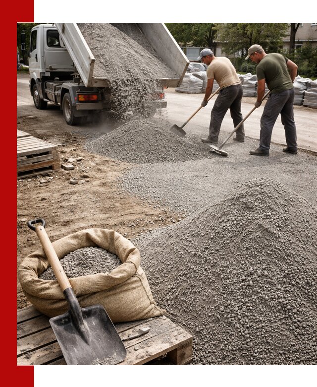 Отсев для тротуарной плитки в Алексеевке — доставка и укладка