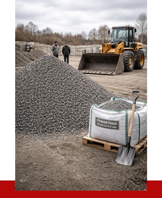 Купить гранитную крошку в Алексеевке от 4860 р. с доставкой | ПРОНЕРУДЛкв