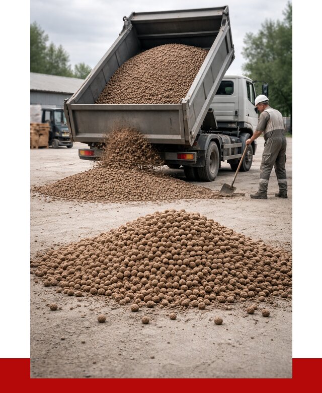 Керамзит с доставкой в Алексеевке от 4252 р. за м3 | ПРОНЕРУДЛкв