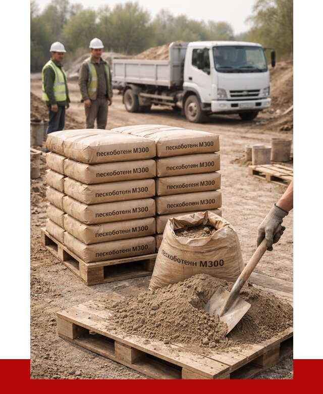 Пескобетон М300 в Алексеевке с доставкой от 4708 р. за куб | ПРОНЕРУДЛкв