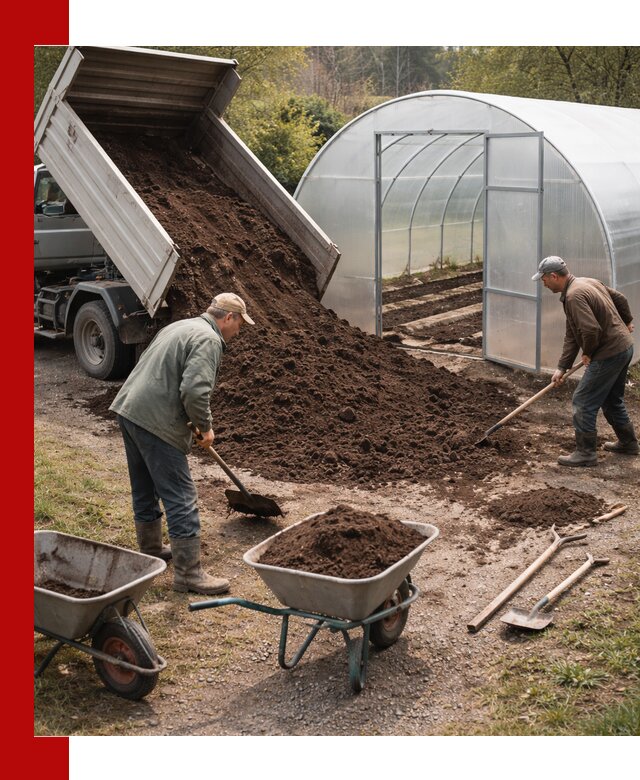 Грунт для теплицы с доставкой в Алексеевке — плодородный субстрат под растения