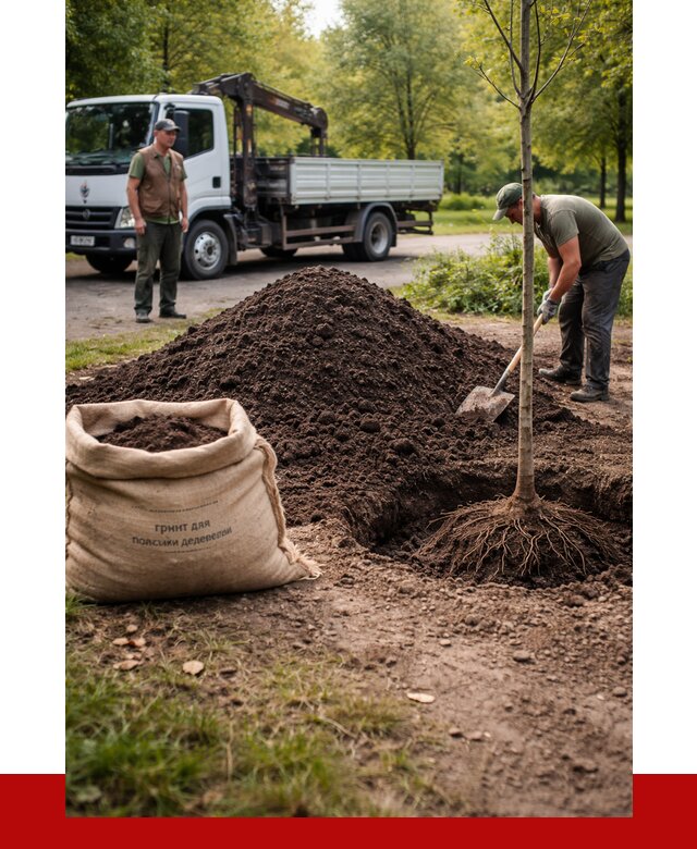 Грунт для посадки деревьев в Алексеевке от 1215 р. | ПРОНЕРУДЛкв