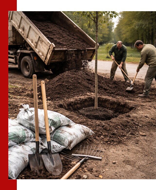 Грунт для посадки деревьев в Алексеевке — доставка и подготовка почвы