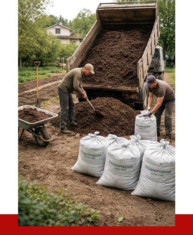 Плодородная смесь в Алексеевке от 4252 р./куб с доставкой | ПРОНЕРУДЛкв