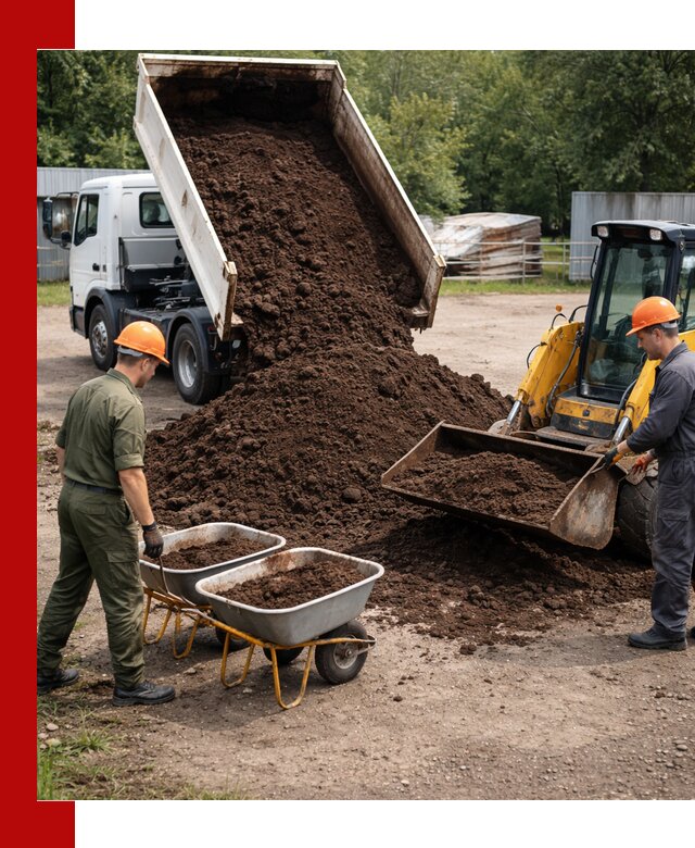 Доставка торфо-земляной смеси в Алексеевке для огорода и ландшафта