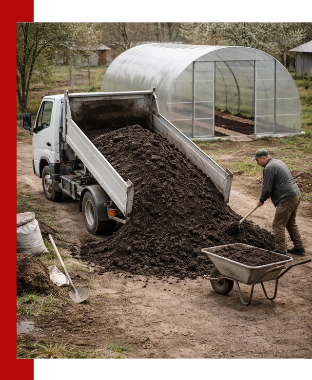 Чернозем для теплицы с доставкой в Алексеевке