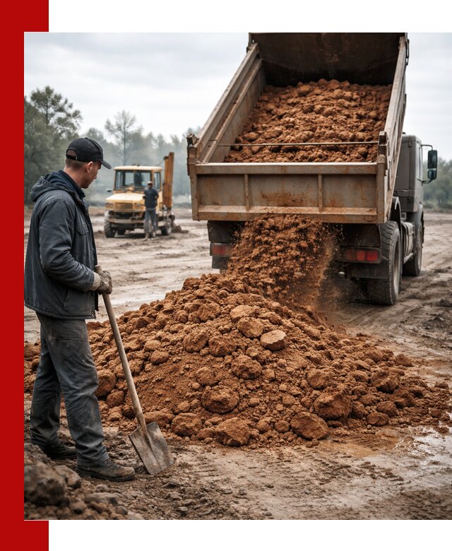 Глина для засыпки в Алексеевке с доставкой самосвалами