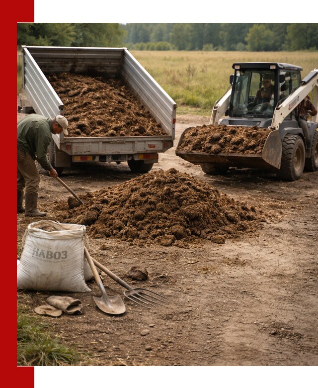 Доставка конского навоза в Алексеевке с разгрузкой и доставкой на объект