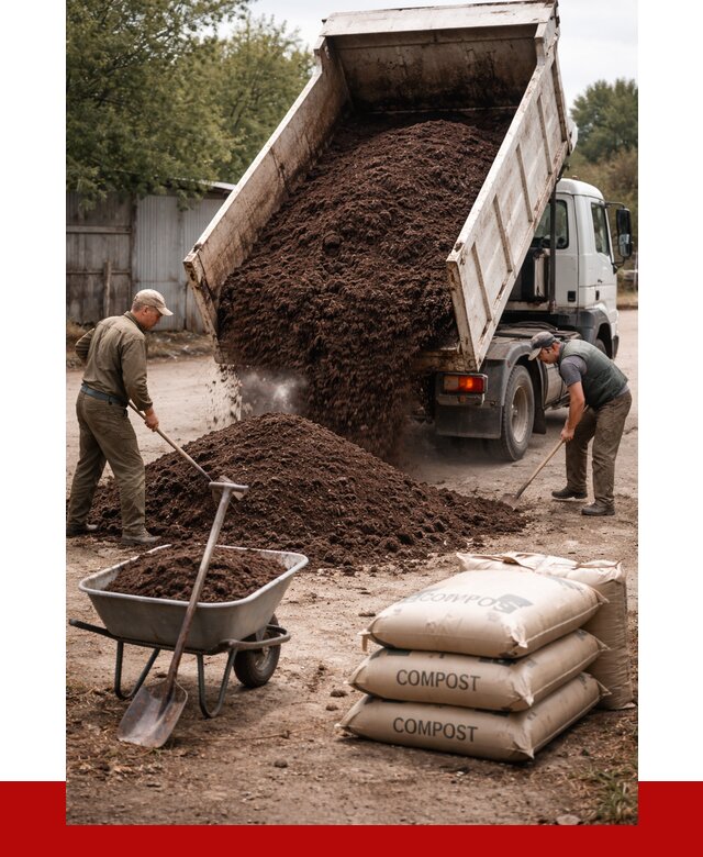 Купить компост в Алексеевке от 4252 р. за куб с доставкой | ПРОНЕРУДЛкв