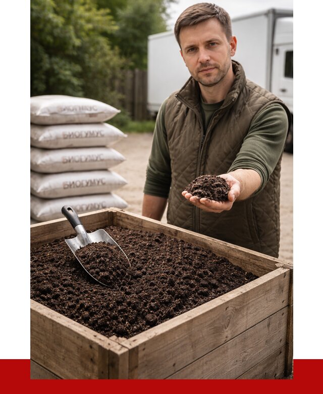 Купить биогумус в Алексеевке с доставкой от 8605 р. за куб | ПРОНЕРУДЛкв