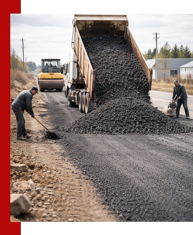 Асфальтовая крошка для дорог в Алексеевке — поставка и доставка