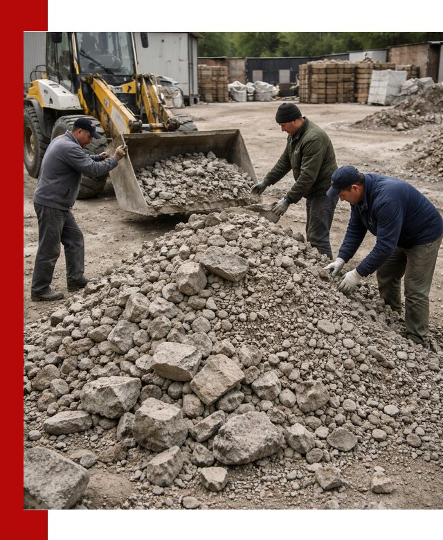 Демонтаж и вывоз бой бетона в Алексеевке